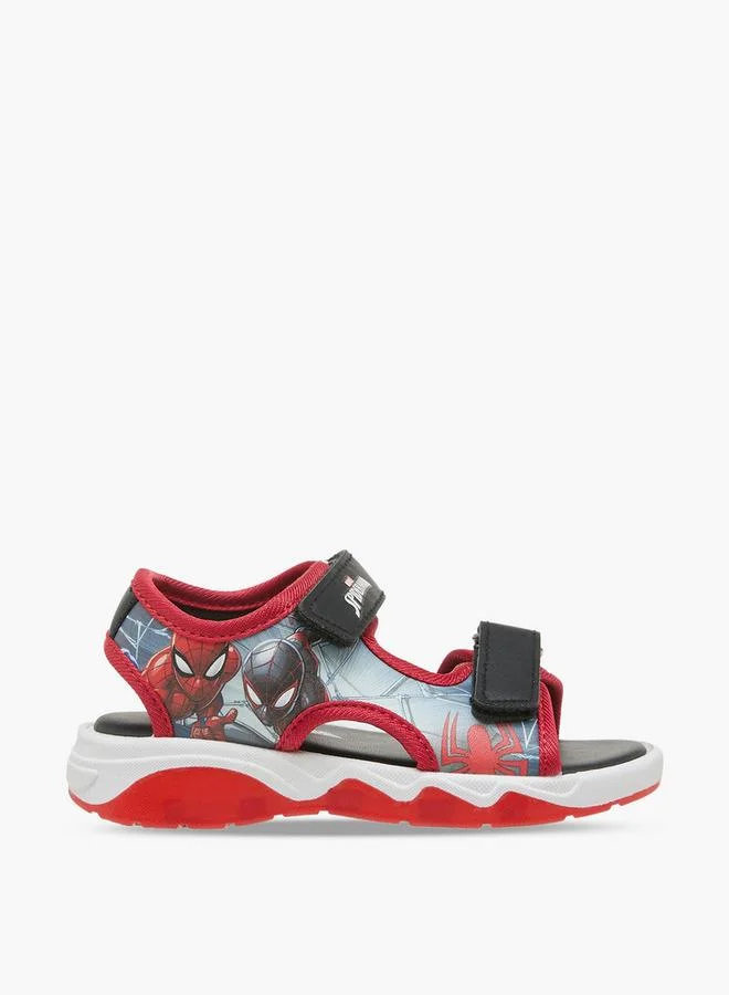 مارفل Boys Spider-Man Print Light-Up Sandals